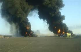 Yemen: Pipeline between Oil Port and Refinery in Aden Blown up