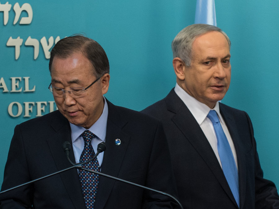 Netanyahu Accuses UN’s Ban of ’Encouraging Terror’