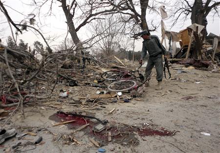 Ten Afghans Killed in Double Bomb Blast