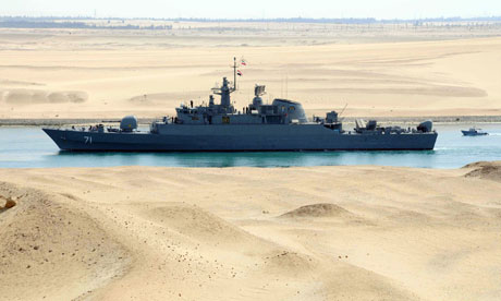 Iran Warships Transit through Suez for Return Trip
