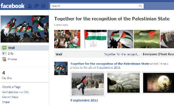 Palestinians Seek Independent State in the UN on Facebook