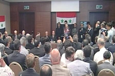 Syrian Opposition Oversees Asks for Foreign Intervention