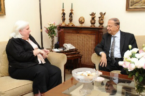 Connelly Meets Aoun: U.S. Expects Lebanon to Respect International Obligations