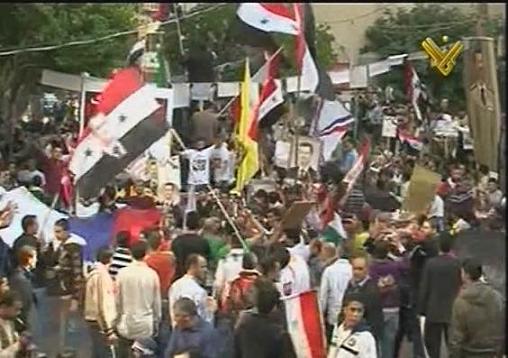 Syrian Community in Beirut Protest AL Decision