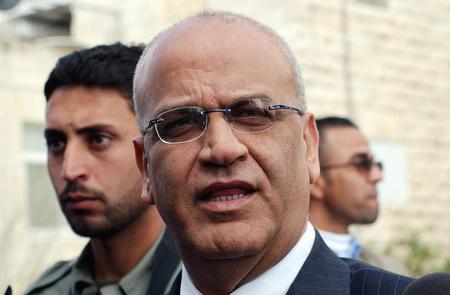 Erekat: Draft Resolution on Settlements Ready

