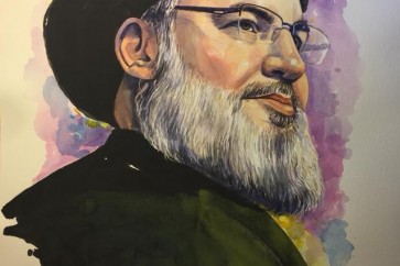 لوحة للسيد نصر الله