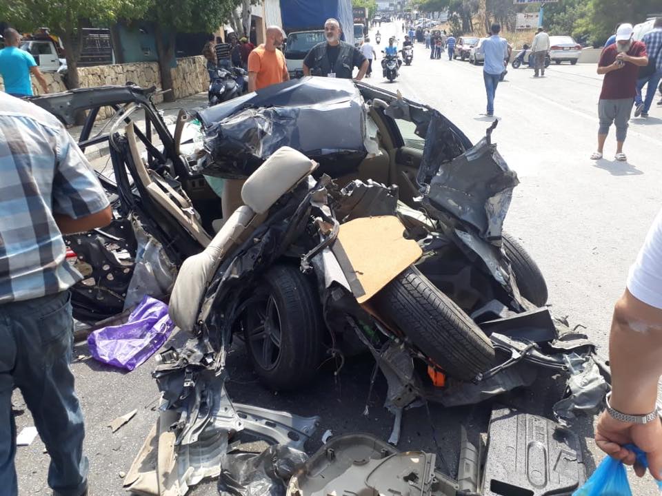 ارتفاع عدد المصابين الى 11 في حادث اجتياج شاحنة للسيارات في بشامون خلدة