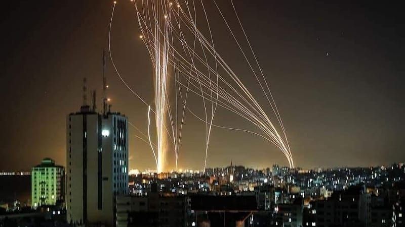 قصف صواريخ من غزة على مستوطنات كيان العدو
