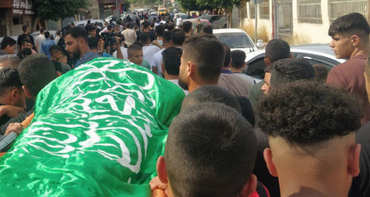 من تشييع الشهيدين سباعنة في قباطية في محافظة جنين