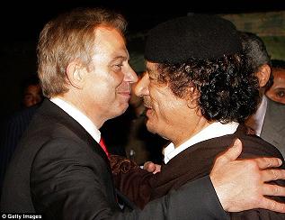 Blair et Kadhafi