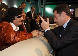 Kadhafi et Sarkozy