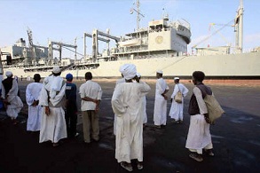 Navire iranien au Port Soudan