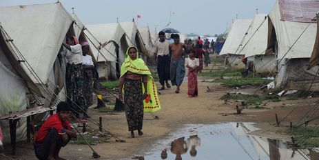Des déplacés birmans