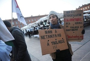 France/Des manifestants contre la visite de Netanyahu