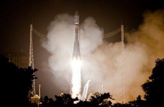 Lancement    de la fusée russe Rockot avec quatre satellites à bord

