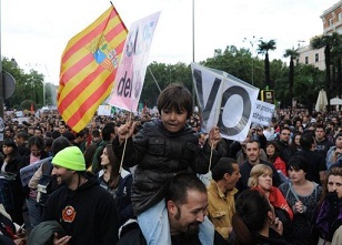 Les indignés en Espagne