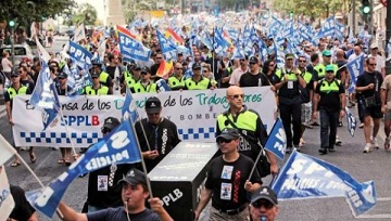 Espagne/Manifestation des policiers