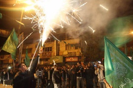 Scène de liesse à Gaza après la victoire