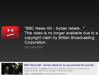 Page de la BBC/Rebelles syriens