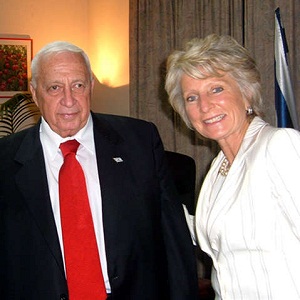 Avec l'ancien Premier ministre israélien Ariel Sharon