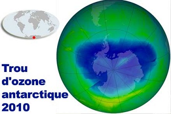 Le trou de la couche d’ozone en Antarctique, second plus petit depuis 20 ans
