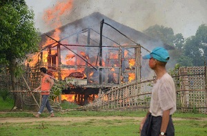Maisons de Rohingyas brulées cette semaine
