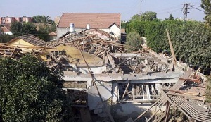 Maison détruite à Netivot en septembre dernier