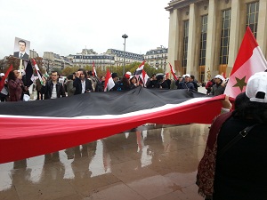 Une manifestation pro Assad à Paris