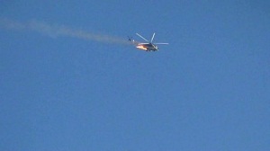 L'hélicoptère qui s'est écrasé à Qaboune