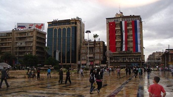 La place Saad-Allah Jabiri avant l'attaque terroriste