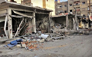 Destructions à Darayya