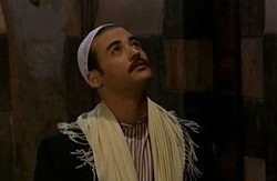 Mohammad Ahmad Rafea dans le role d'Ibrahim dans le feuilleton bab al-Hara