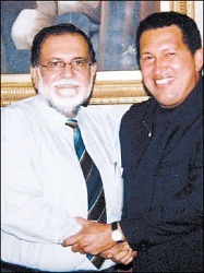 Shafik Handel avec Hugo Chavez