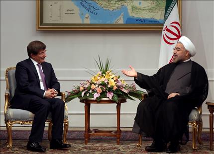 Davutoglu rencontre le président iranien Rouhani