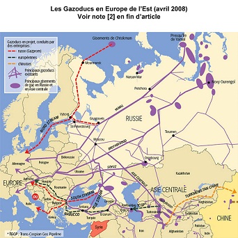 Les Gazoducs en Europe de l'Est