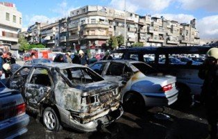 la voiture qui a explosé dans le quartier Fahhamé