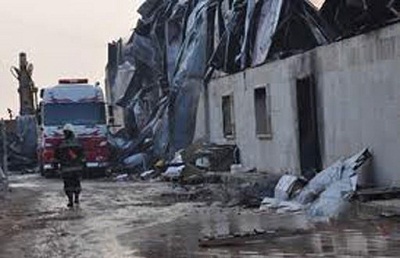 Une usine démantelée et détruite à Alep