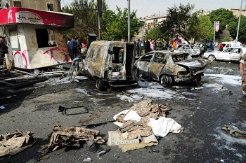 L'attaque suicide à Bab Touma en Octobre 2012