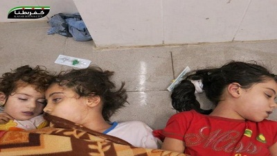 Enfants syriens de la Ghouta ( Kfar Batna)