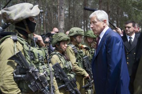 Chuck Hagel en Israel