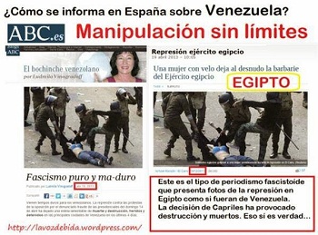 Manipulation: des photos égyptiennes attribuées au Venezuela par l'opposition