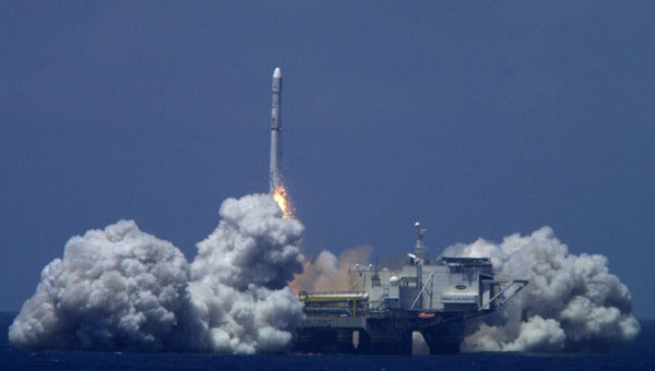Premier lancement d’une fusée par le programme russe Sea Launch aprés des échecs