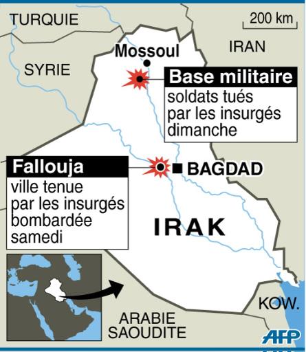 Irak: 20 soldats tués, les violences ne connaissent aucun répit