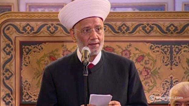 Le mufti libanais: les discours sectaires sont interdits