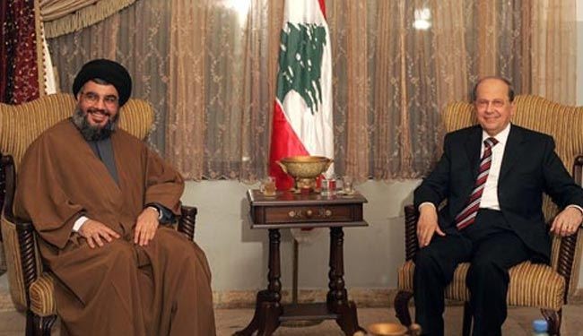 S.Nasrallah et Aoun discutent le terrorisme israélien et la menace du takfirisme