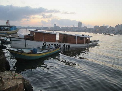 Explosion contre un bateau de Gaza devant briser le blocus, 