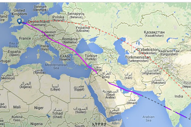 Pour éviter l’Ukraine, un avion de Malaysia Airlines passe au-dessus de la Syrie