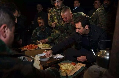 Syrie: Assad inspecte une zone de combats au Nouvel An (Photos)