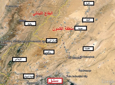 La bataille à Qalamoune fait rage.Des villages libanais  ont échappé au pire