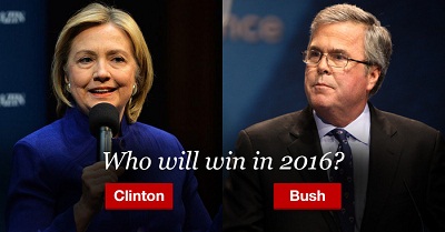 Passe d’armes sur l’Irak entre Jeb Bush et Hillary Clinton